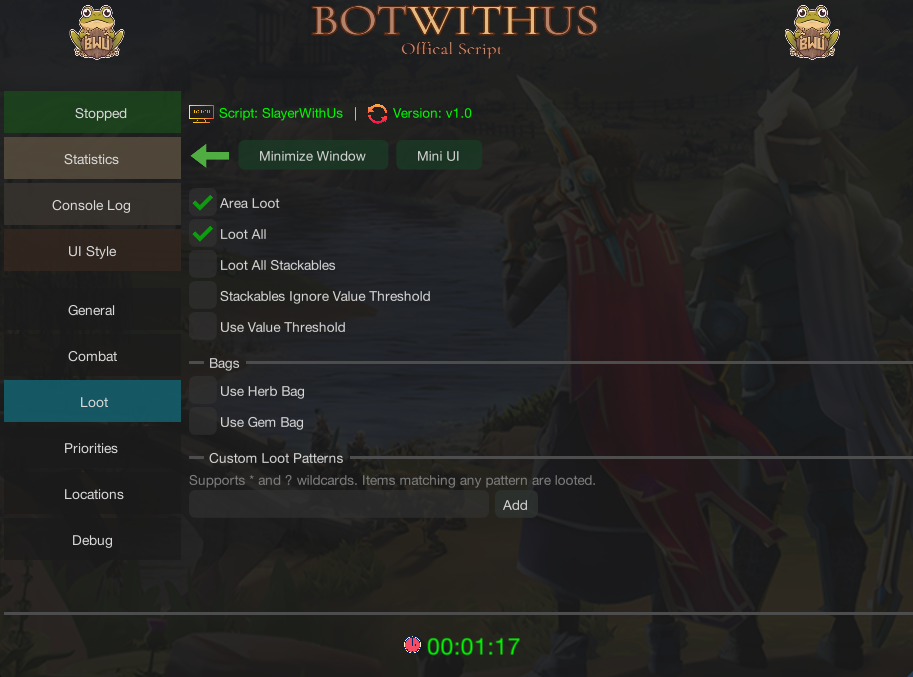 Loot Settings