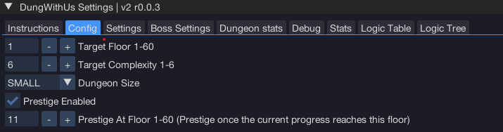 GUI Config Tab