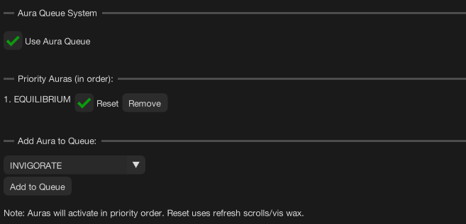 Aura Settings