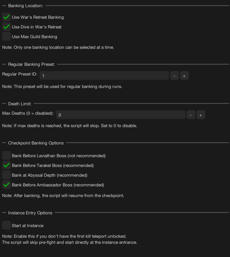 General Settings