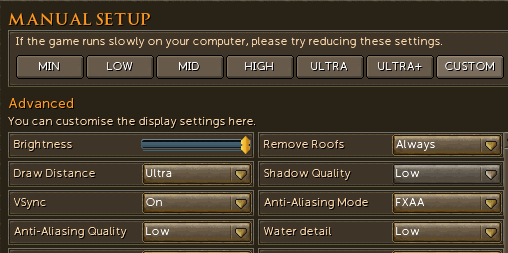 UI Settings